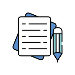 Writing vector icon stock illustration