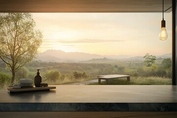 Serene Spa View: Sunrise Mountain Retreat.