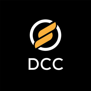 DCC creative minimalist letter logo.	
