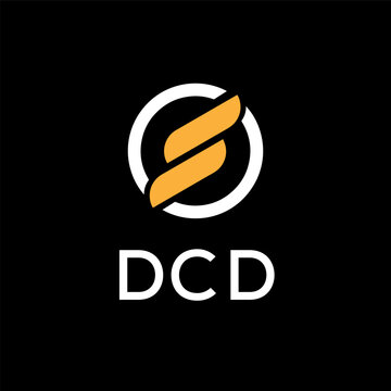 DCD creative minimalist letter logo.	