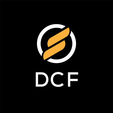 DCF creative minimalist letter logo.	