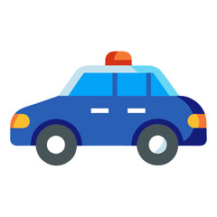 Fototapeta premium a sleek and modern police car, ready to serve and protect, is depicted in a clean, minimalist style vector illustration