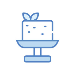 Tofu  icon vector