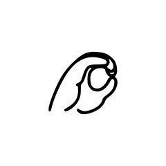 Finger gesture icon