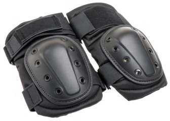 Elbow & Knee Pads isolated on a transparent background.