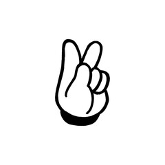 Finger gesture icon