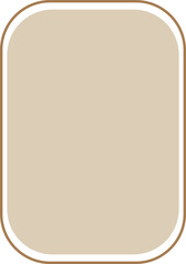 Modern minimalist aesthetic line frame