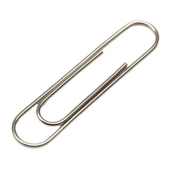 Paperclip illustration isolated on transparent background  
