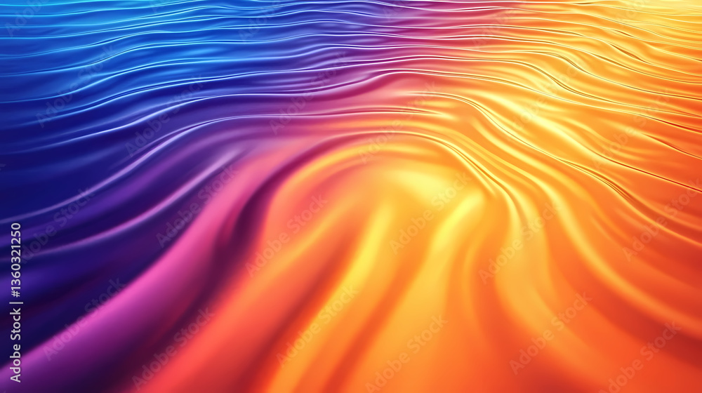 Poster ripple pattern with color gradients