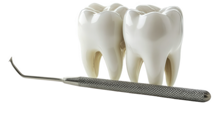 Dental Examination Tools and Healthy Teeth