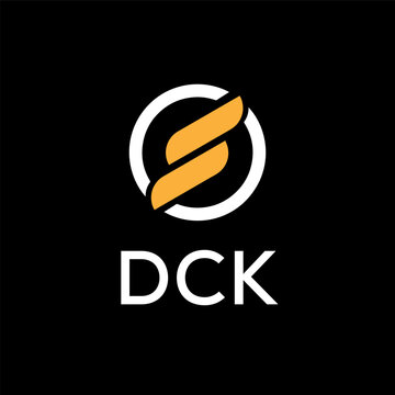 DCK creative minimalist letter logo.	