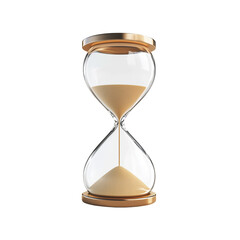 Adobost Hourglass Timer Sand Clock Countdown Time Flow Watch Deadline Antique Vintage Measure Icon 3D Render PNG Isolated Transparent White Background Stock Object Photo Download