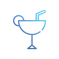 Cocktail icon vector