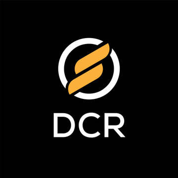 DCR creative minimalist letter logo.	