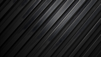 Obraz premium Black futuristic geometric pattern with sharp edges and layered 3D texture, perfect for modern backgrounds and digital designs.