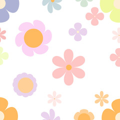 seamless pattern with flowers
