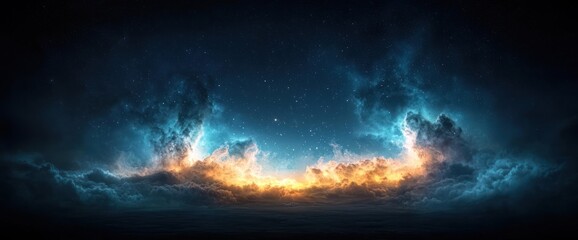 Fototapeta premium Cosmic dawn sky