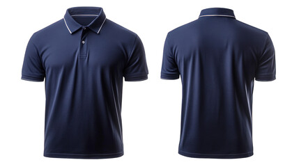 Dark Navy Blue Polo Shirt Mockup
