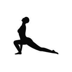 silhouette of a young woman