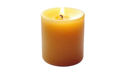 Burning Yellow Candle Light