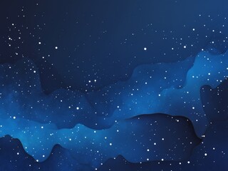 Abstract digital art piece that appears to be dark blue starry sky.