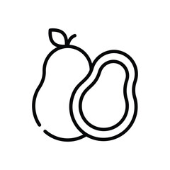 Pear  icon vector