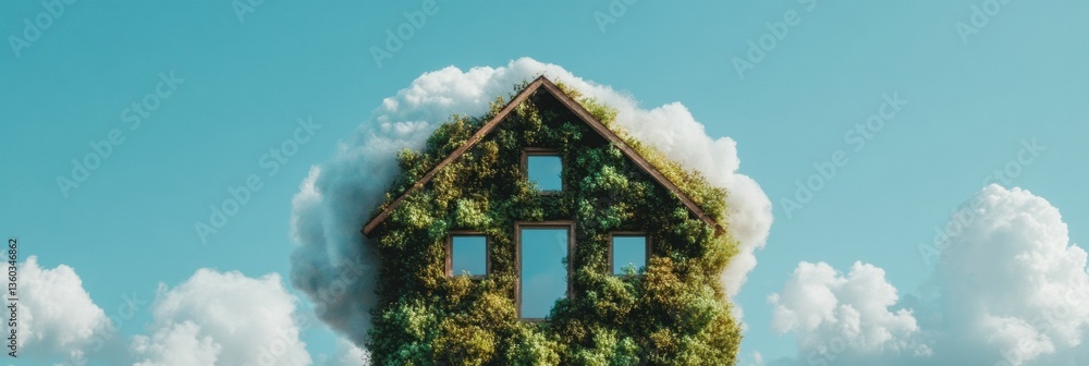 Aufkleber green living revolution eco-integrated smart home technology visualizing climate-responsive architec