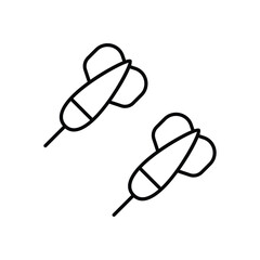  stock illustrationDarts vector icon