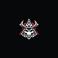 Legendary Samurai Skull Emblem. A Fusion of Honor & Fear