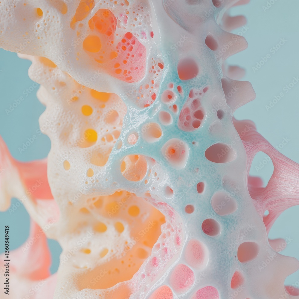 Poster regenerative medicine visualization pastel micro-structural bone density mapping - advanced healthca