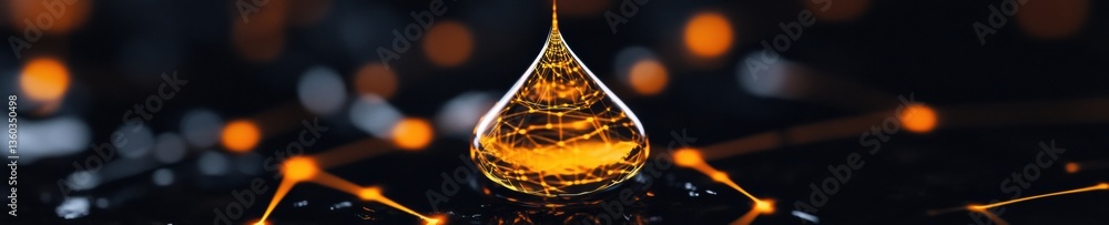 Fototapete Quantum Water Intelligence Futuristic Data-Driven Sustainability Visualization with Advanced Digital Resource Management Analytics in Hyper-Realistic 8K Technological