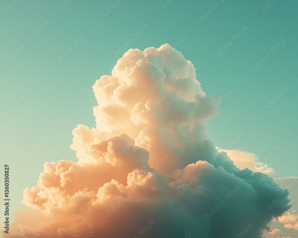 Poster Ethereal Climate Visualization Soft Pastel Cloudscape Revealing Atmospheric Dynamics for Next-Gen Meteorological Content and Environmental Storytelling