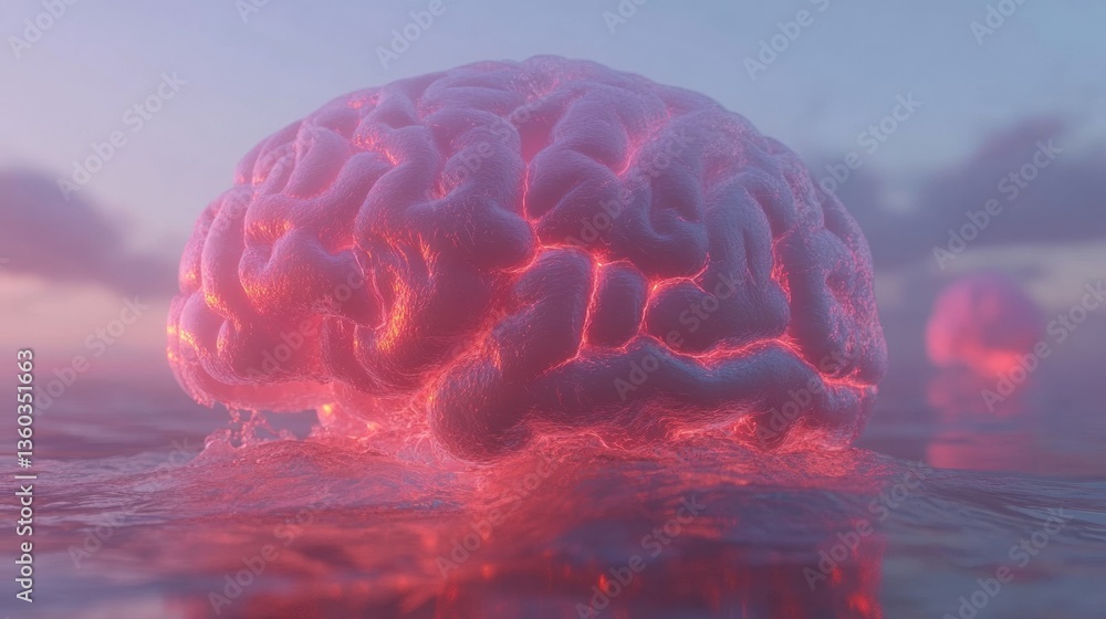 Poster neuroplastic horizon immersive brain visualization exploring emotional intelligence and cognitive we
