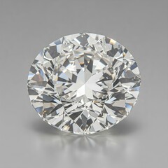 Sparkling 1.01 Carat Round Diamond on Grey

