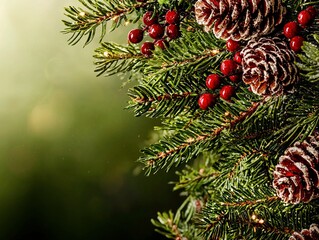 Festive Christmas wreath