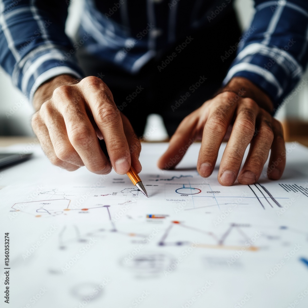 Poster Data-Driven Strategy Visualization Minimalist Analytics Professional Crafting Precision Business Intelligence Through Innovative Performance Mapping and Trend Analysis