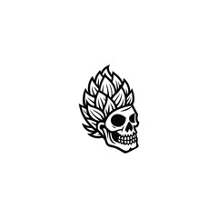 Hops Skull Logo