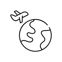 Travel vector icon stock illustration