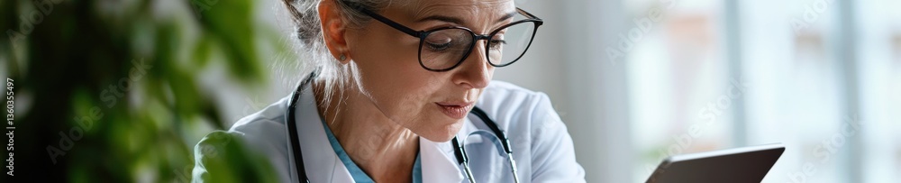 Aufkleber tech-empowered senior healthcare innovative digital consultation bridging generational medical insig