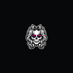 Beauty Skull Logo Design