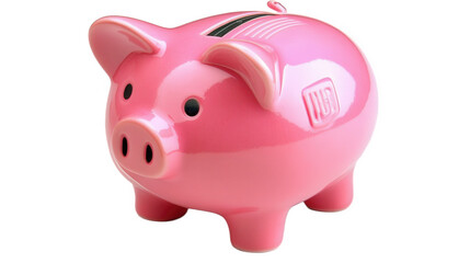 Fototapeta premium Pink Piggy Bank for Savings