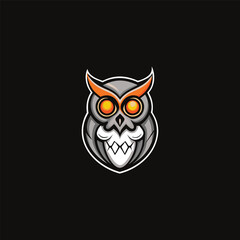 Owl Skull Logo. Creative Skull Logo