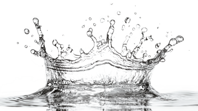 Beautiful Water Splash Crown Shape