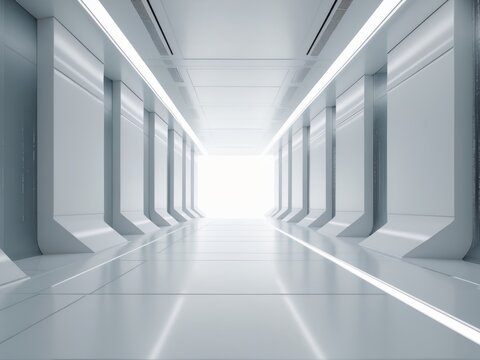 Abstract digital background futuristic technological feel made up a white and gray