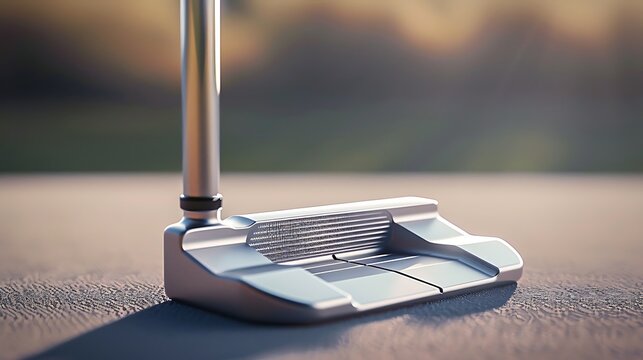 A professional-grade golf putter with adjustable weight and precision balance, shown against a neutral backdrop