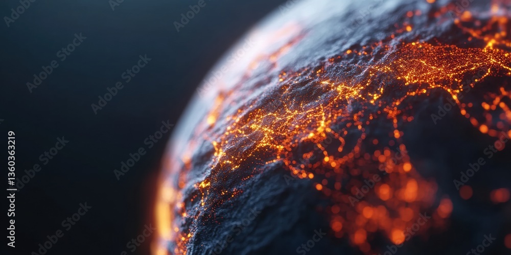 Aufkleber Decentralized Network Dynamics AI-Powered Global Connectivity Visualization with Quantum Data Flow - Next-Gen Digital Transformation Insights for Innovative Technology Ecosystems