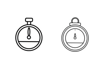 Obraz premium Stopwatch Icons Time, Measurement, Timing, Duration, Speed, Race, Timer, Competition, Countdown, Per