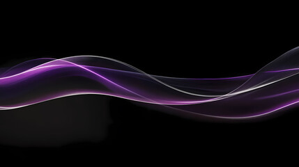 Abstract purple and white wave art with curves