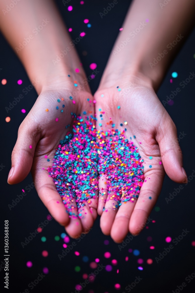 Poster mindful creativity unleashed vibrant quantum energy particles transforming digital wellness and emot