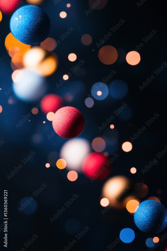 Aufkleber Quantum Chromatic Flow Immersive Digital Bokeh Visualization Exploring Particle Dynamics in Cutting-Edge Tech Aesthetic for Innovation Branding